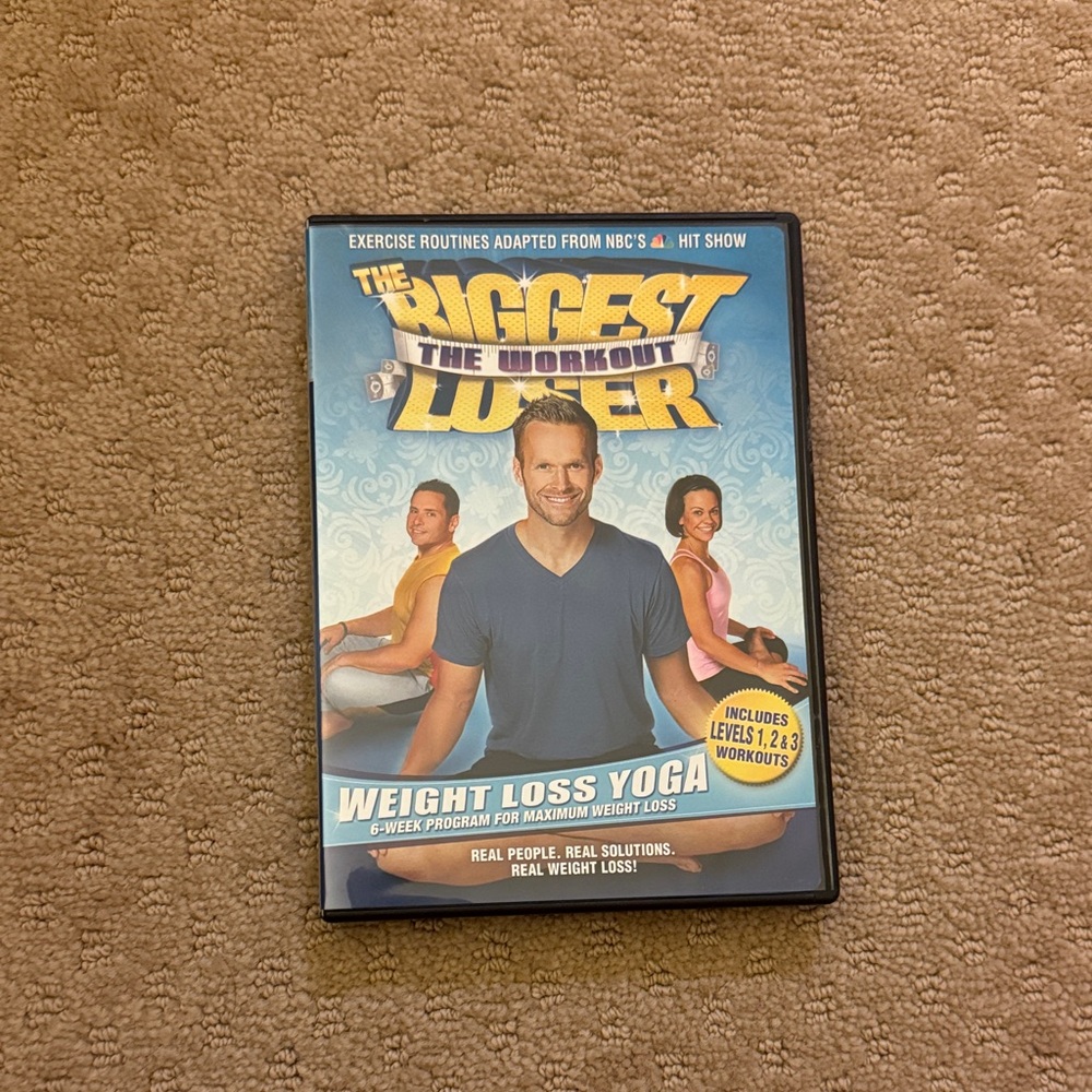 The Biggest Loser Weight Loss Yoga DVD - Blue Cover